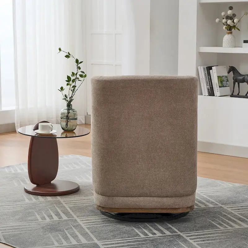 Fauteuil de bureau et de détente large en chenille