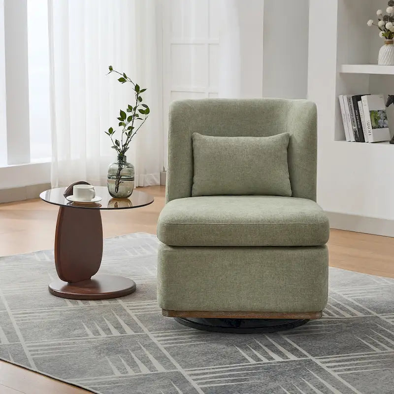 Fauteuil de bureau et de détente large en chenille