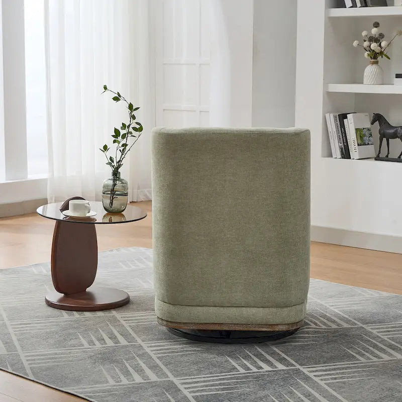 Fauteuil de bureau et de détente large en chenille