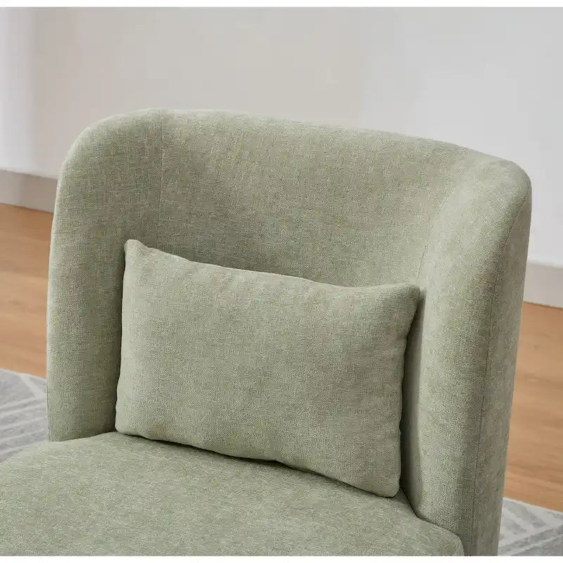 Fauteuil de bureau et de détente large en chenille