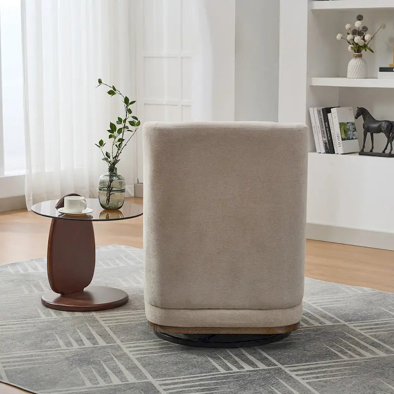 Fauteuil de bureau et de détente large en chenille