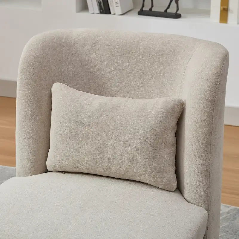 Fauteuil de bureau et de détente large en chenille