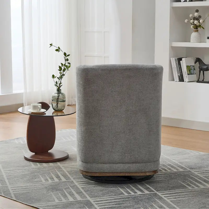 Fauteuil de bureau et de détente large en chenille