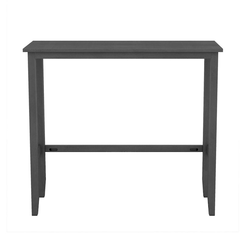 Ensemble de salle à manger 3 pièces style ferme avec table rectangulaire et 2 chaises