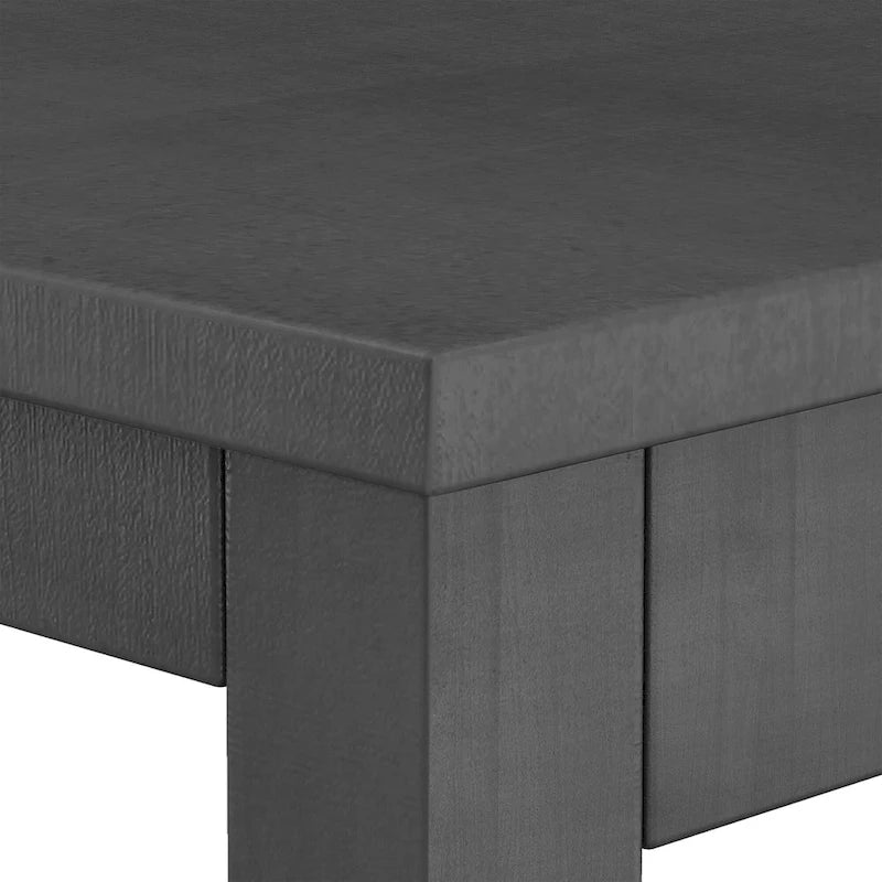 Ensemble de salle à manger 3 pièces style ferme avec table rectangulaire et 2 chaises