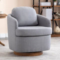Chaise pivotante rembourrée bleu clair de style moderne