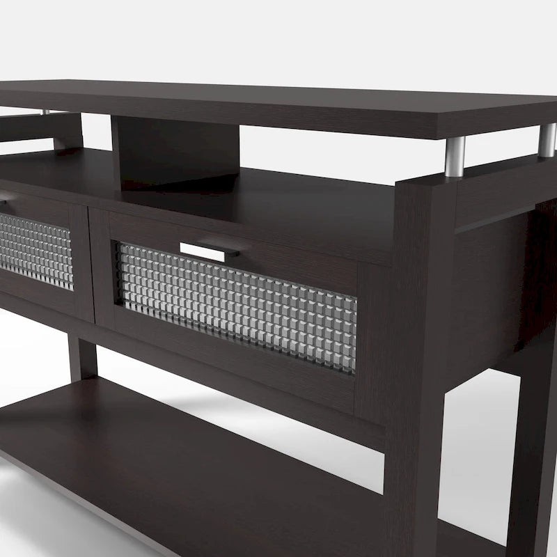 Table basse de 119 cm à 2 étagères Posa Modern Espresso par Furniture of America