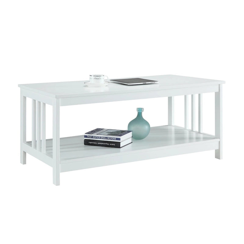 Table Basse Mission avec Étagère Convenience Concepts