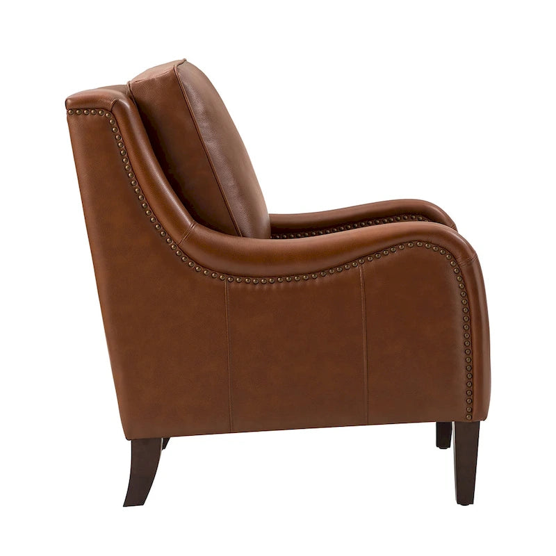 Ensemble de fauteuils de salon confortables (deux pièces), pieds de chaise en bois massif