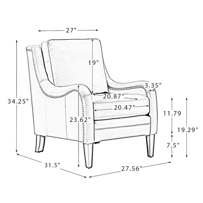 Ensemble de fauteuils de salon confortables (deux pièces), pieds de chaise en bois massif