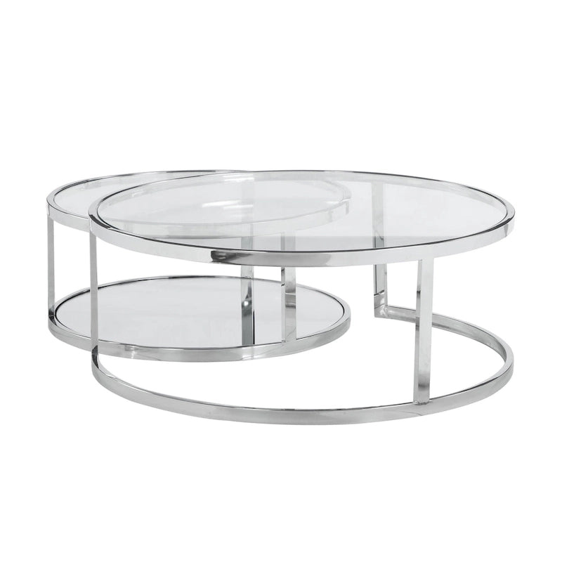 Tables basses gigognes rondes 2-en-1