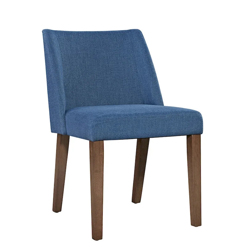 Ensemble cinq pièces table et chaises en noyer satiné