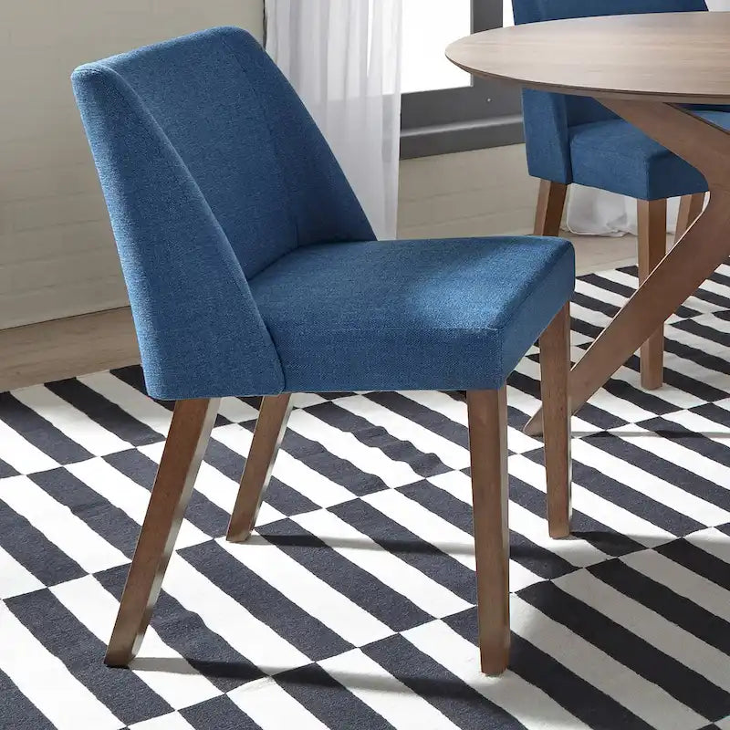 Ensemble cinq pièces table et chaises en noyer satiné