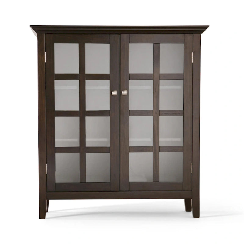 WYNDENHALL Normandy Armoire de rangement en bois massif 39 po - 39 larg. x 17 prof. x 42,2 haut.