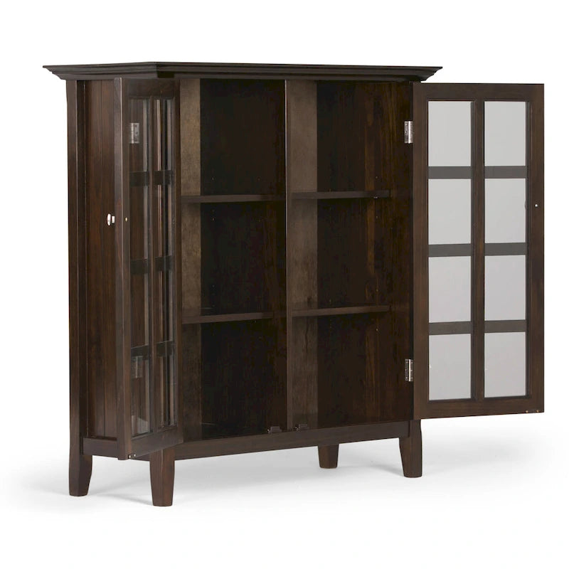 WYNDENHALL Normandy Armoire de rangement en bois massif 39 po - 39 larg. x 17 prof. x 42,2 haut.