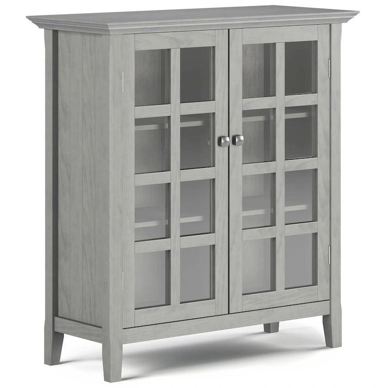 WYNDENHALL Normandy Armoire de rangement en bois massif 39 po - 39 larg. x 17 prof. x 42,2 haut.