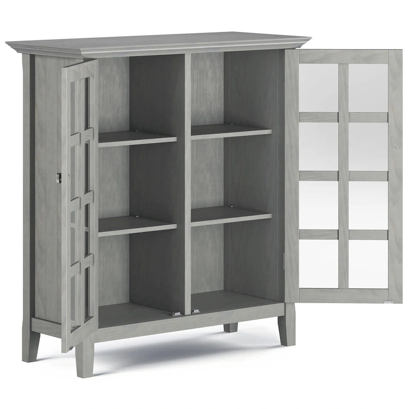 WYNDENHALL Normandy Armoire de rangement en bois massif 39 po - 39 larg. x 17 prof. x 42,2 haut.