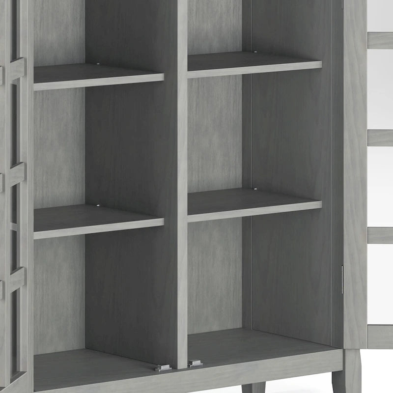 WYNDENHALL Normandy Armoire de rangement en bois massif 39 po - 39 larg. x 17 prof. x 42,2 haut.