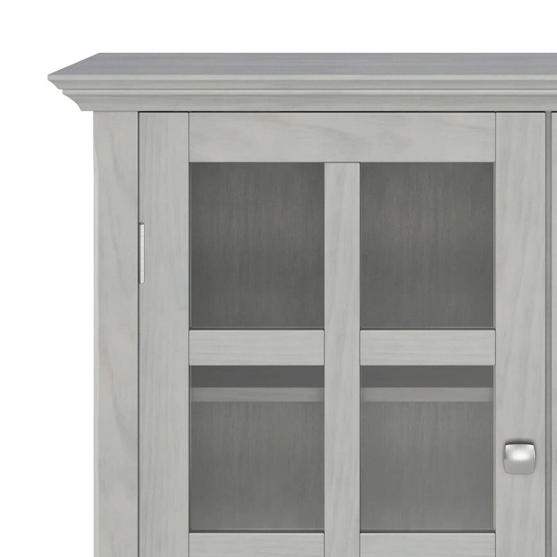 WYNDENHALL Normandy Armoire de rangement en bois massif 39 po - 39 larg. x 17 prof. x 42,2 haut.