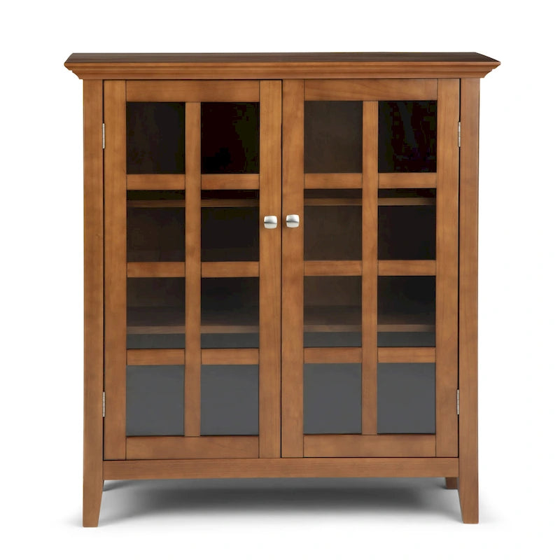 WYNDENHALL Normandy Armoire de rangement en bois massif 39 po - 39 larg. x 17 prof. x 42,2 haut.