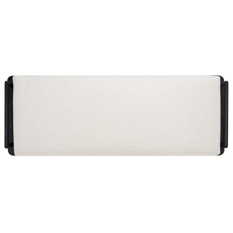 Banc rembourré en teck Grizelda SAFAVIEH Couture - 70 po L x 26 po P x 19 po H - 70Lx26Px19H