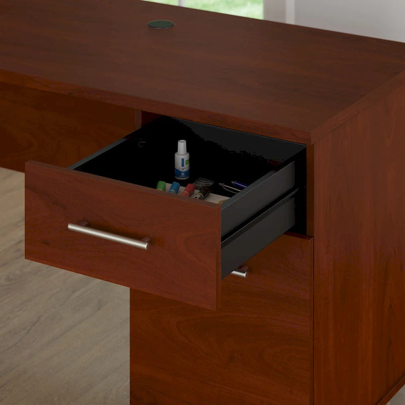 Bureau informatique avec tiroirs