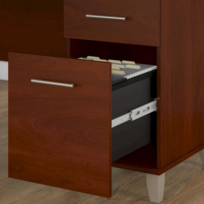 Bureau informatique avec tiroirs