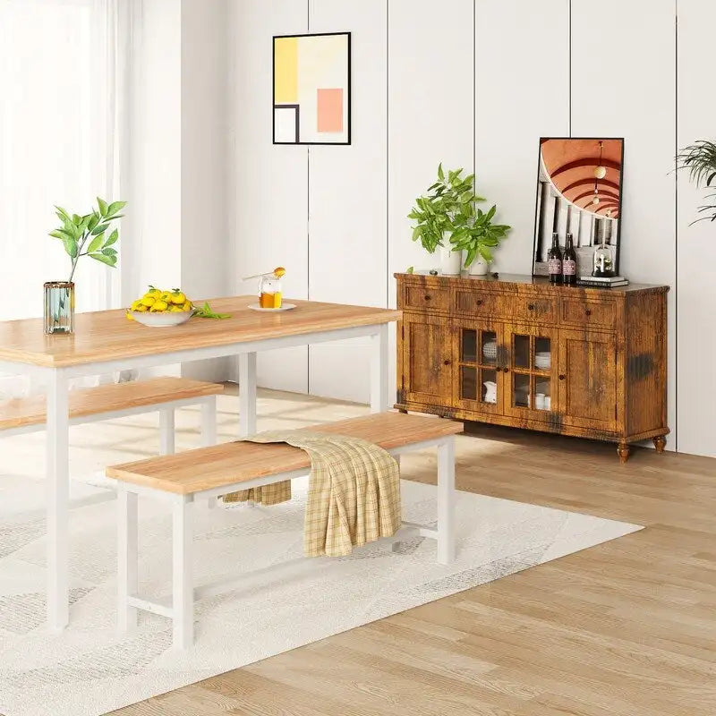 Ensemble de deux chaises de salle à manger de style industriel, ensemble de deux chaises de salle à manger en bois et acier.