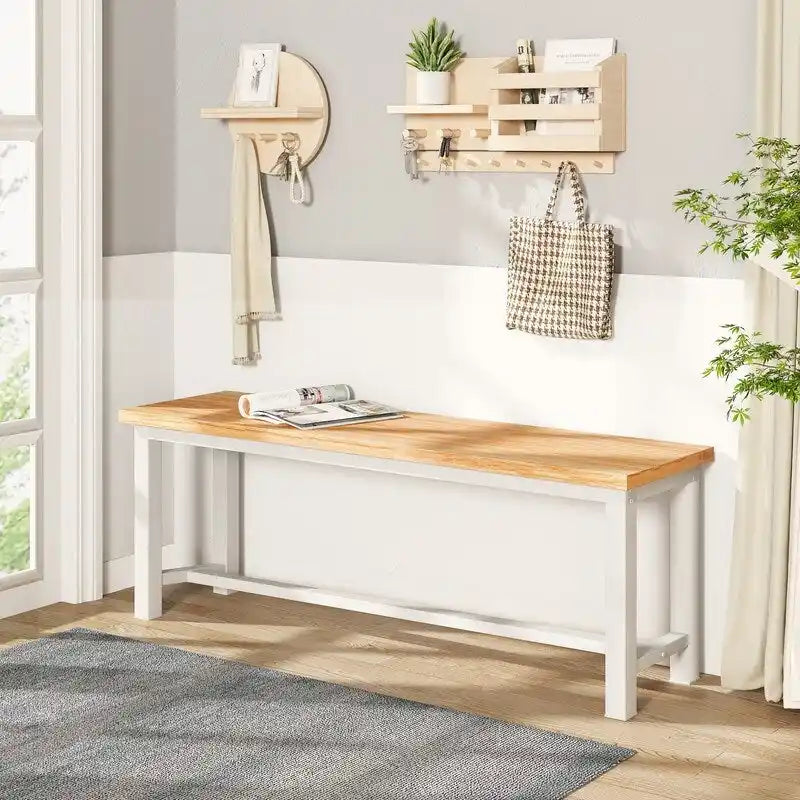 Ensemble de deux chaises de salle à manger de style industriel, ensemble de deux chaises de salle à manger en bois et acier.