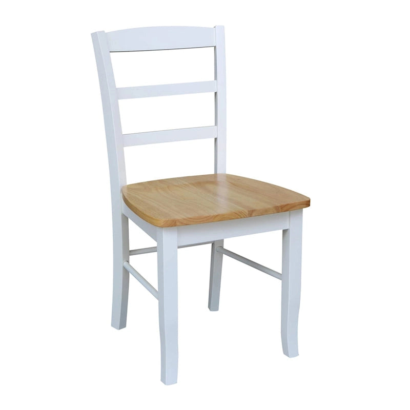 Table de salle à manger en bois massif 30 x 48 avec 4 chaises