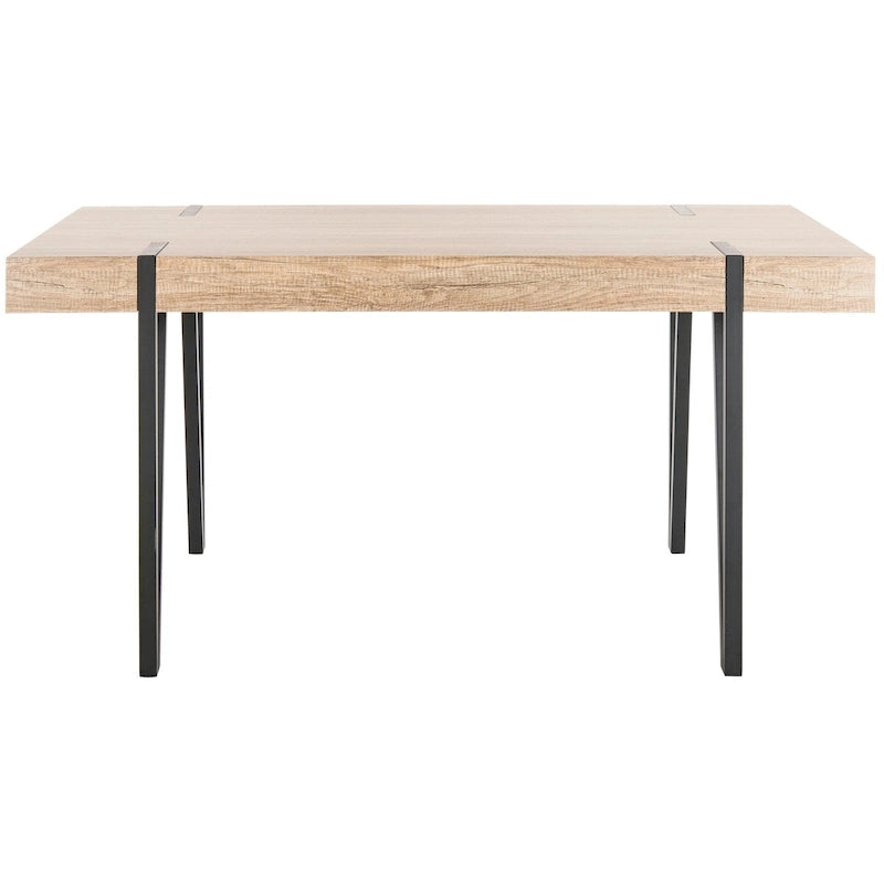 Table de salle à manger SAFAVIEH Asal, style industriel rustique du milieu du siècle - 150 cm (L) x 90 cm (l) x 75 cm (H) - 150 x 89 x 76 cm