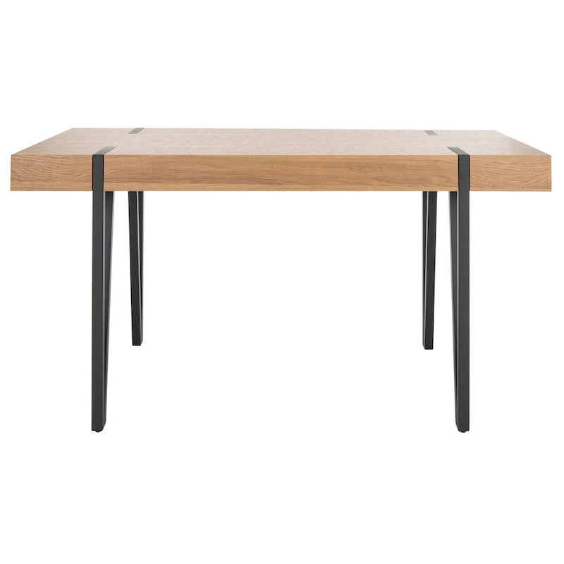 Table de salle à manger SAFAVIEH Asal, style industriel rustique du milieu du siècle - 150 cm (L) x 90 cm (l) x 75 cm (H) - 150 x 89 x 76 cm