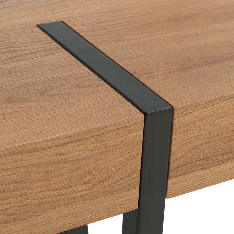 Table de salle à manger SAFAVIEH Asal, style industriel rustique du milieu du siècle - 150 cm (L) x 90 cm (l) x 75 cm (H) - 150 x 89 x 76 cm