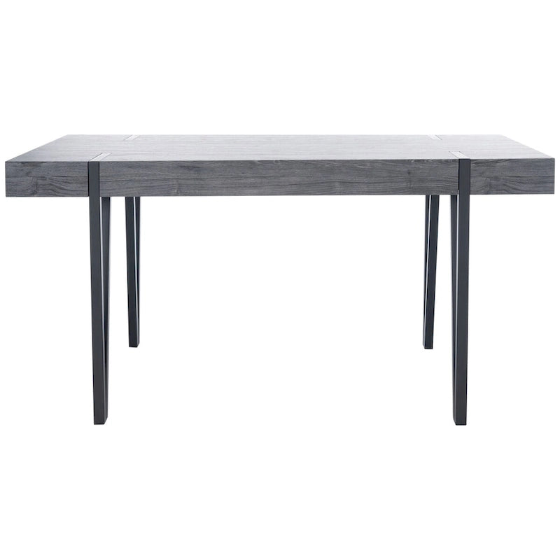 Table de salle à manger SAFAVIEH Asal, style industriel rustique du milieu du siècle - 150 cm (L) x 90 cm (l) x 75 cm (H) - 150 x 89 x 76 cm