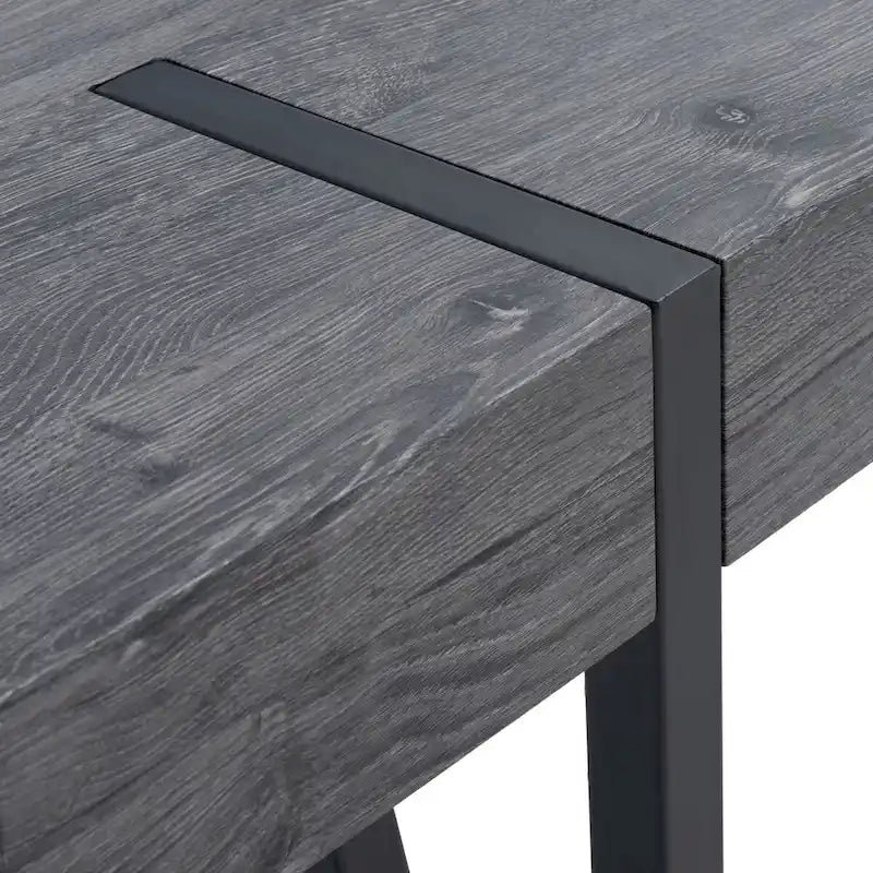 Table de salle à manger SAFAVIEH Asal, style industriel rustique du milieu du siècle - 150 cm (L) x 90 cm (l) x 75 cm (H) - 150 x 89 x 76 cm