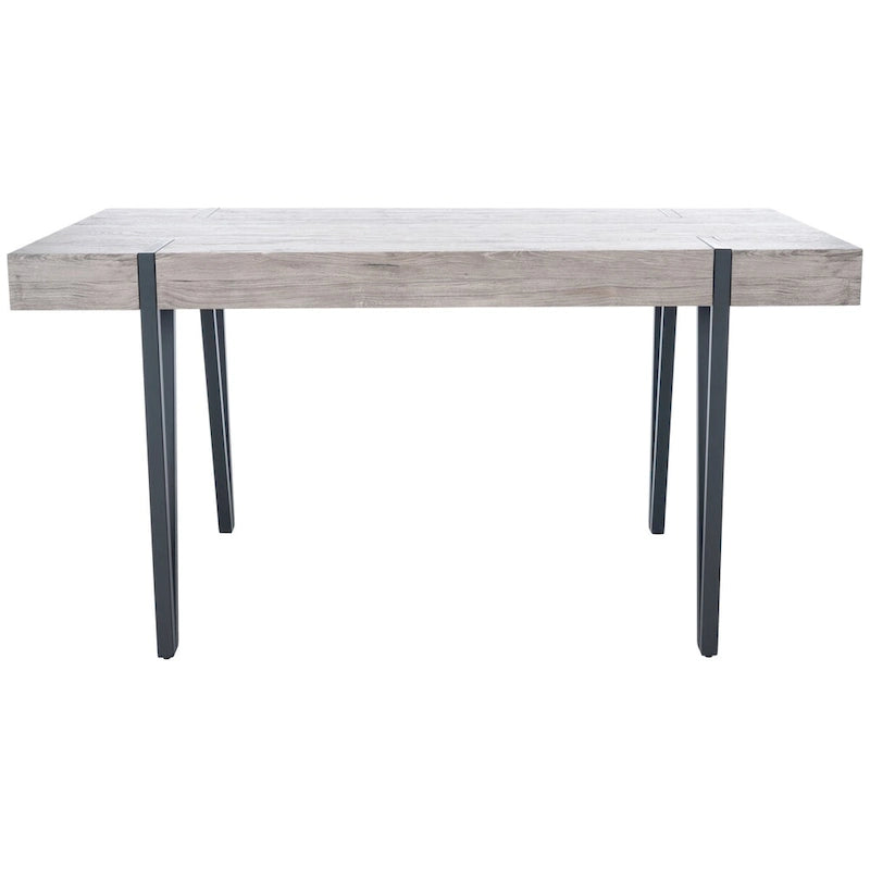 Table de salle à manger SAFAVIEH Asal, style industriel rustique du milieu du siècle - 150 cm (L) x 90 cm (l) x 75 cm (H) - 150 x 89 x 76 cm
