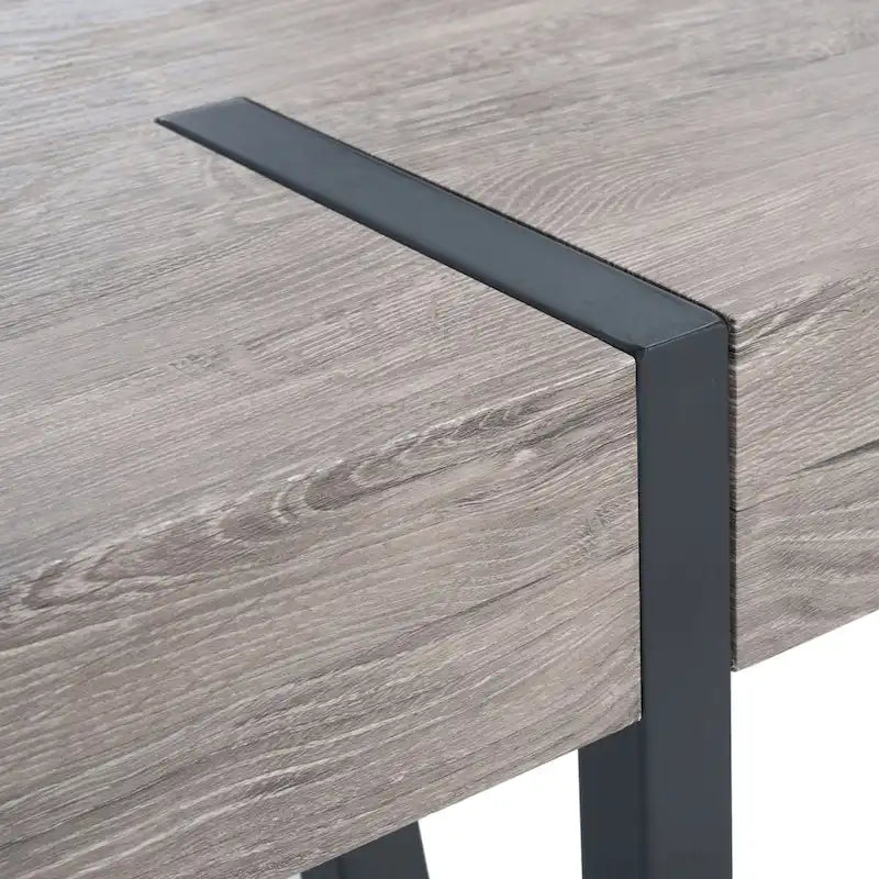Table de salle à manger SAFAVIEH Asal, style industriel rustique du milieu du siècle - 150 cm (L) x 90 cm (l) x 75 cm (H) - 150 x 89 x 76 cm